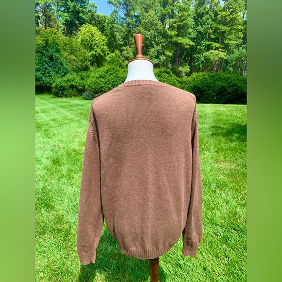 Lacoste Men’s Crewneck Knit Sweater, EUC, Size Extra Large, Light Brown - Picture 4 of 10